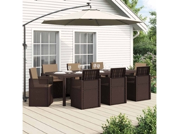Vidaxl Conjunto De Jantar Para Jardim 9 Unid. Pp