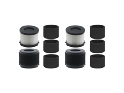 Filtros 49-90-0160, 49-90-1951 Para Aspirador De Pó Compacto Milwaukee 0882-20 M18, Pacote Com 4 Filtros Hepa E Pacote Com 8 Filtros De Espuma._ozo