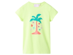 T-shirt De Criança Amarelo Fluorescente 116