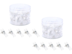 Conjunto De 80 90 Prendedores Cortiça Transparentes