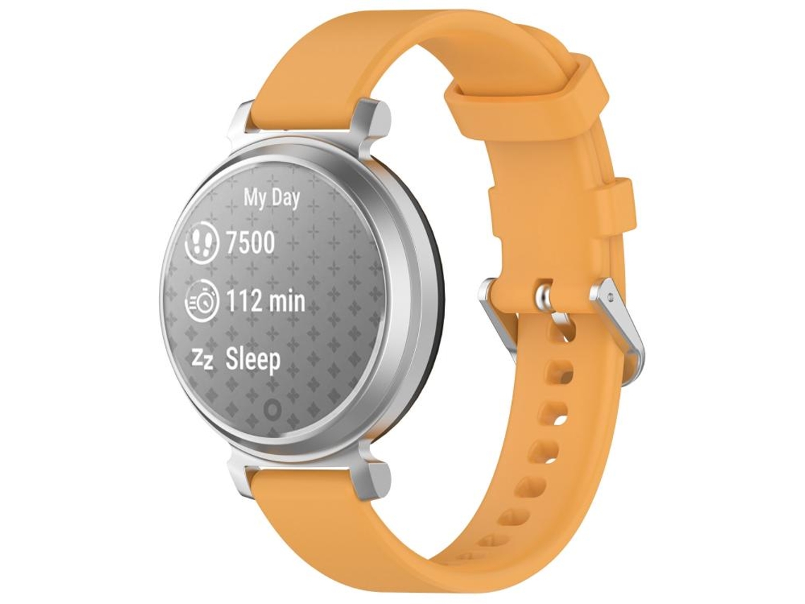 Pulseira Para Garmin Lily 2 - Silicone - Fivela Prateada - Liberação Rápida