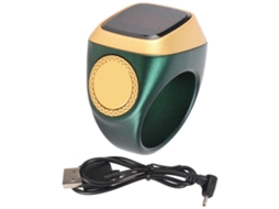 Anel Contador Digital Inteligente 0.49 Polegadas com Vibração e Bluetooth 5.1 Verde | S/MARCA