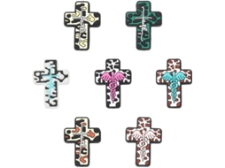 Conjunto De Cordões De Silicone 14 Unidades - Forma Cruzada - Conjuntos Diy De Pulseiras/colares - Fazer Joias - Tamanho Perfeito 24-33 Mm - Projeto V