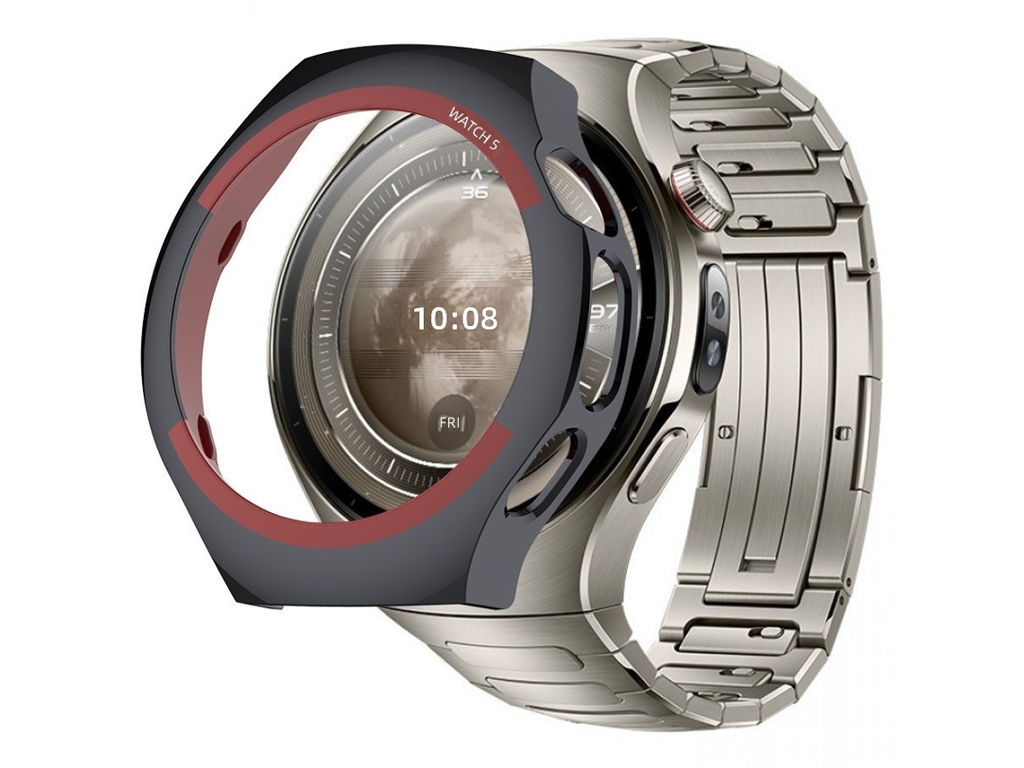 Capa de Proteção para Huawei Watch 5 46mm Pc Semi transparente, Meia Caixa Vazada CHABERLU