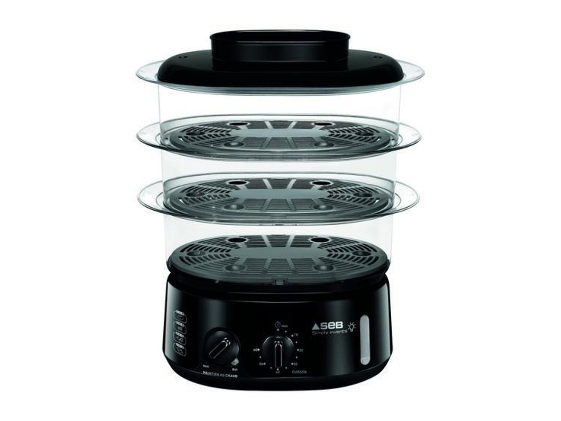 Seb Simply Invents Máquina de Cozinha a Vapor 3 Cestos Balcão 900 W Preto