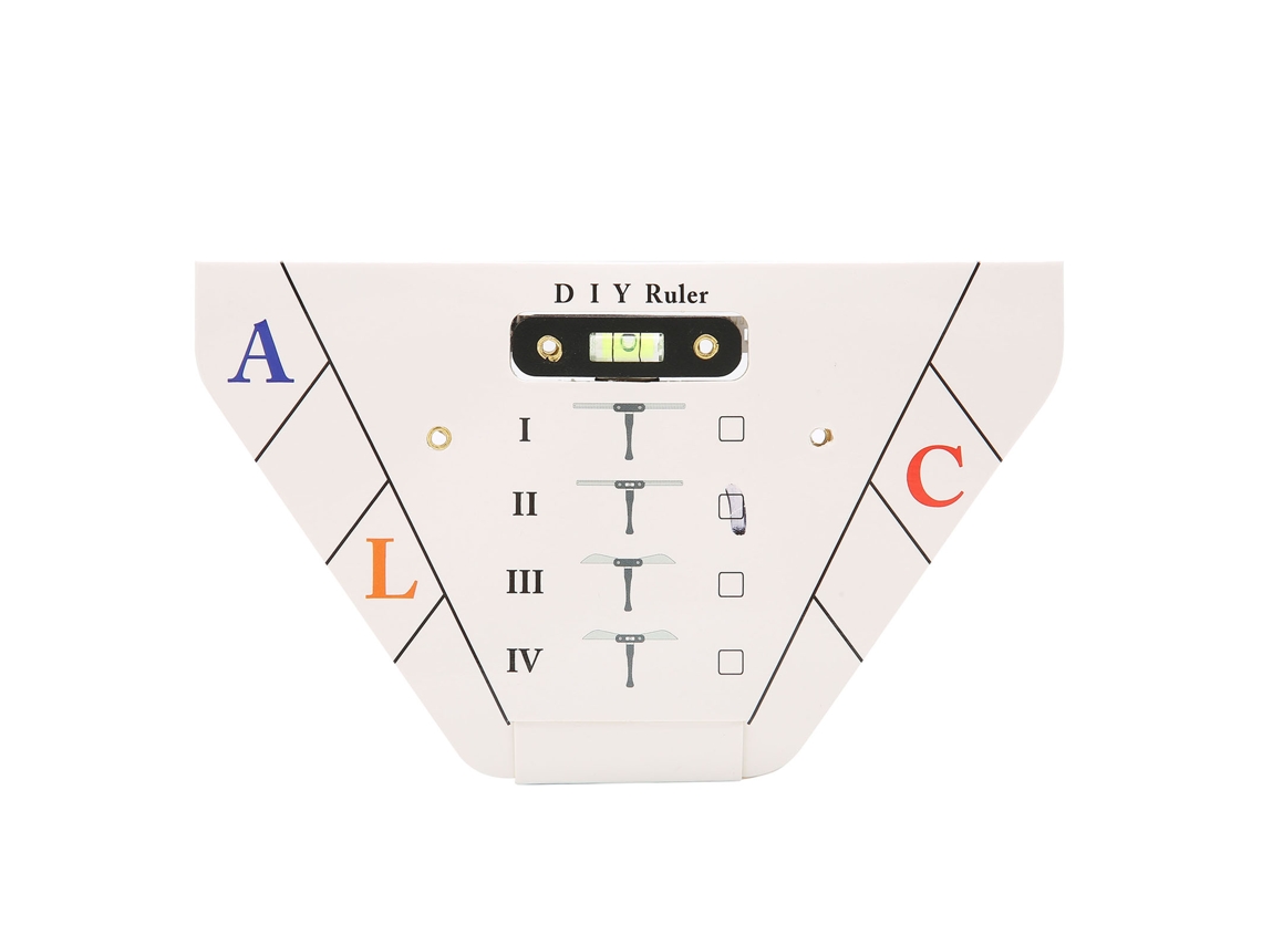 Modelo De Estêncil De Sobrancelha Em Aço Inoxidável Para Tatuagem Semipermanente Ruler(ⅱ )