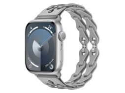 Bracelete Para Apple Watch 42/44/45/46/49mm Cinza Cuich