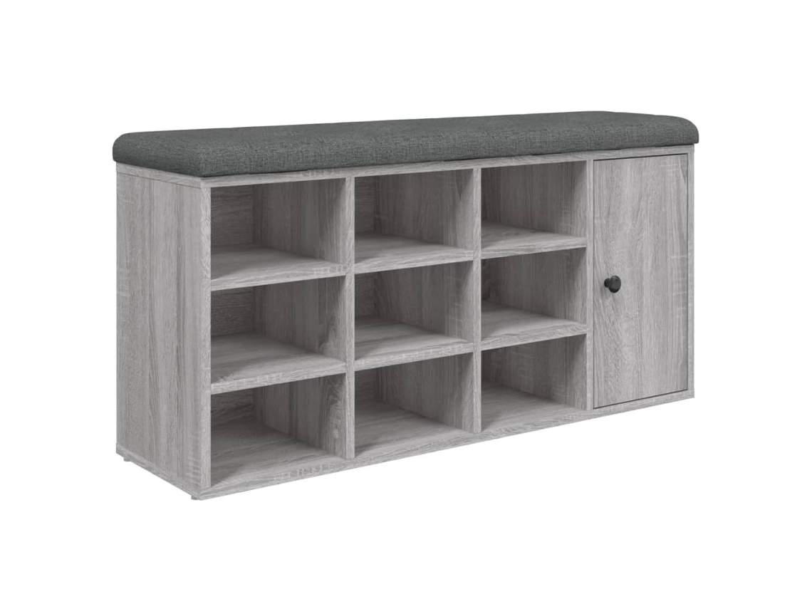 Banco Sapateira Cinzento Sonoma MAISON EXCLUSIVE em Derivados de Madeira (102x32x50 cm)