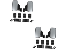 Conjunto de 2 espelhos retrovisores dedicados para carros, UTVs e ATVs (tamanho grande).