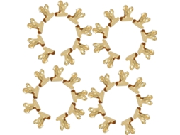 Conjunto De 50 Tachinhas Douradas Metálicas Da Para Quadros Cortiça