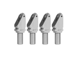 Orevant-4 Peças Cabeça De Corte De Vidro De Aço De Wolframio Triangular 155° Para Máquina De Corte Automática