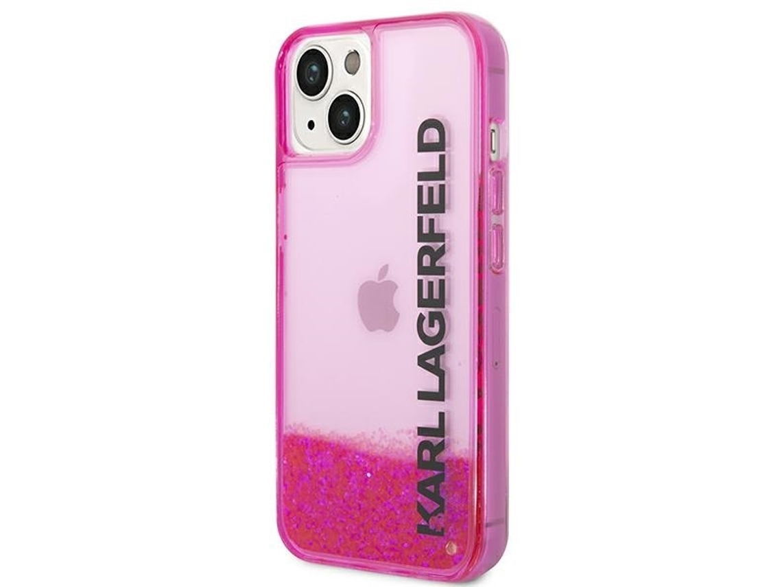 Capa para iPhone 14 Plus KARL LAGERFELD Pele Sintética Rígida Rosa