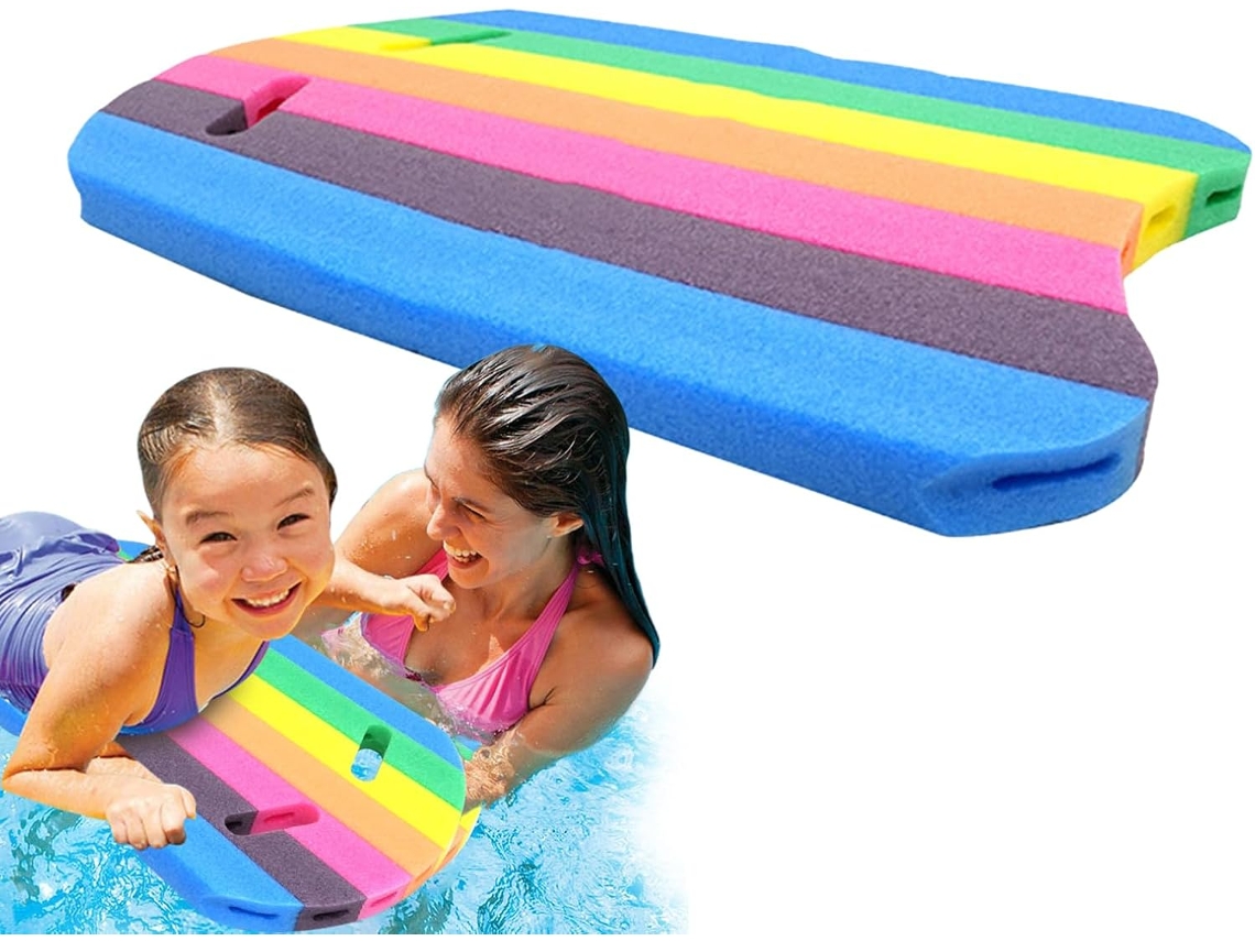 Prancha Flutuante para Natação Antiderrapante Reutilizável, Exercícios Aquáticos 3cm Seguro, Compacta | S/MARCA