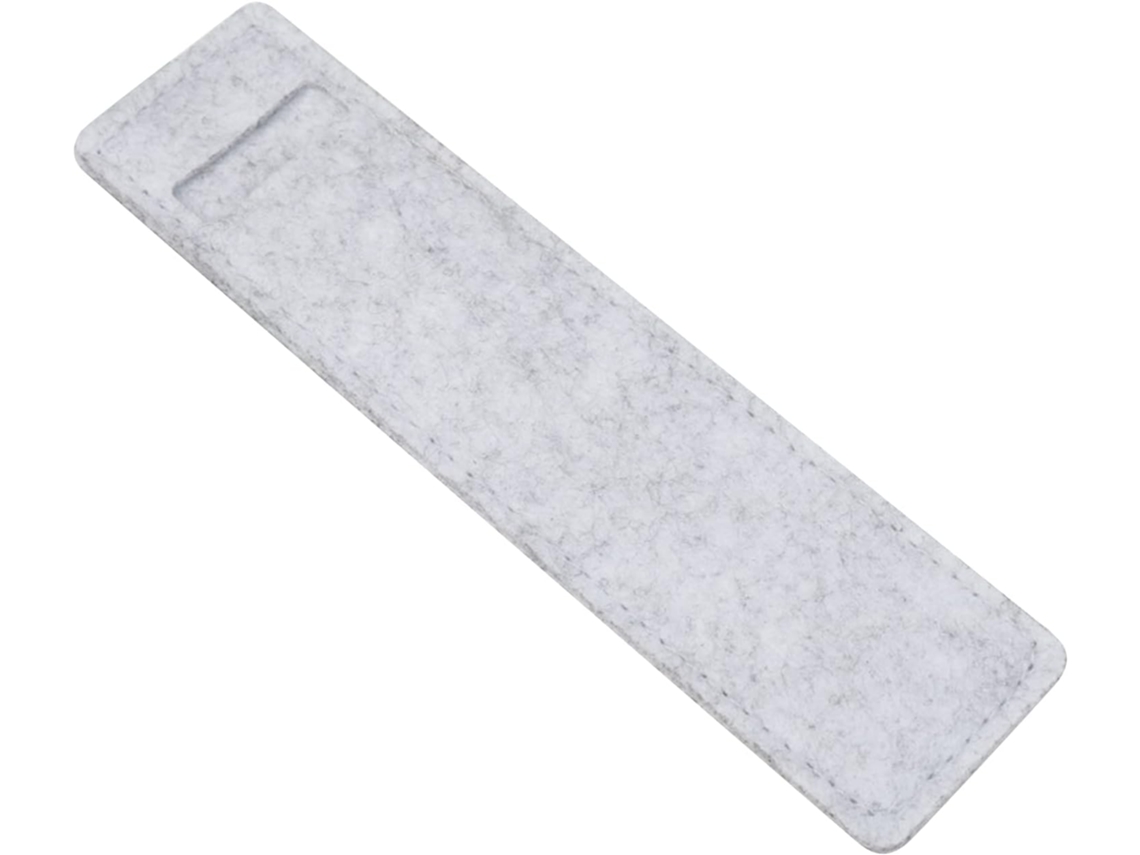 Estojo prático para lápis, bolsa de feltro com furo para guardar lápis, capa protetora pequena, capa com detalhes.