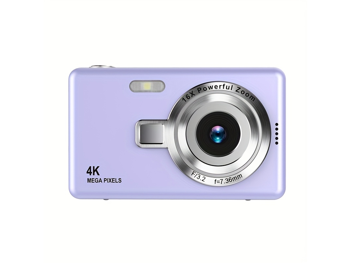 Câmera Digital Hd Câmera Digital Função De Foco Automático Roxo Brilvibera