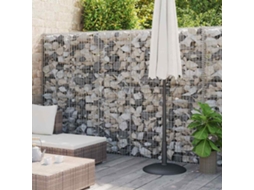 Vidaxl Muro Gabião Com Tampas Aço Galvanizado 900x30x200 Cm