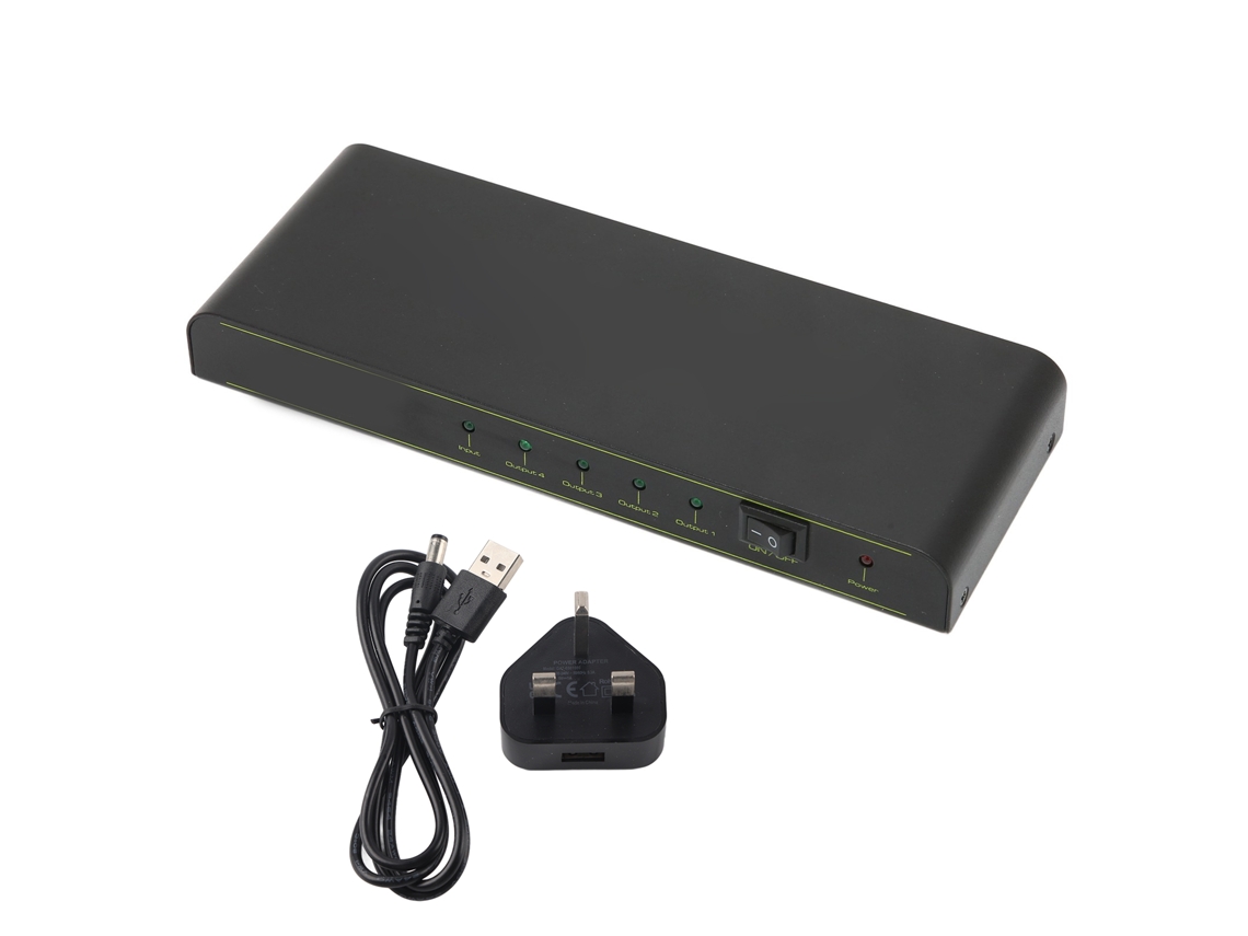 Divisor Hdmi EOOCOO (1 Entrada 4 Saídas, Compatível com 4k 3d)