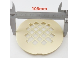 Filtro de Ralo em Aço Inoxidável com coletor de cabelo, grelha, para banheiro 108 Mm AQUAFORGE