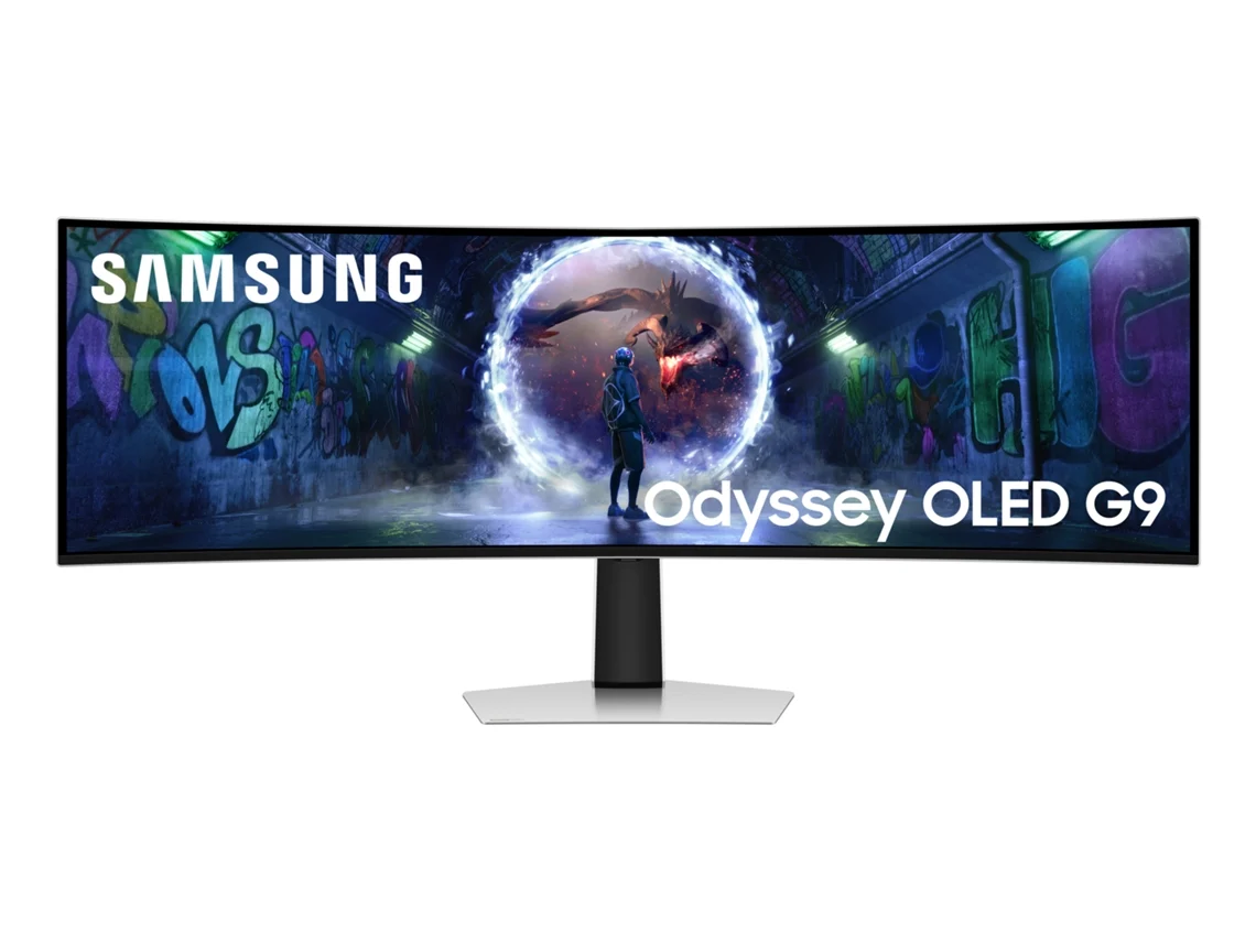 Monitor Gaming Curvo SAMSUNG Odyssey G9 LS49DG934S (49'' - QHD - 240 Hz - Prateado)