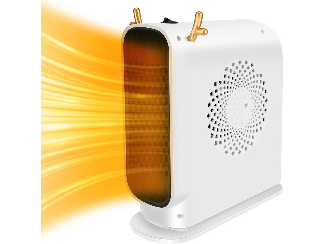 AQUECEDOR elétrico Nova Line 500W com proteção contra sobreaquecimento branco para casa e escritório
