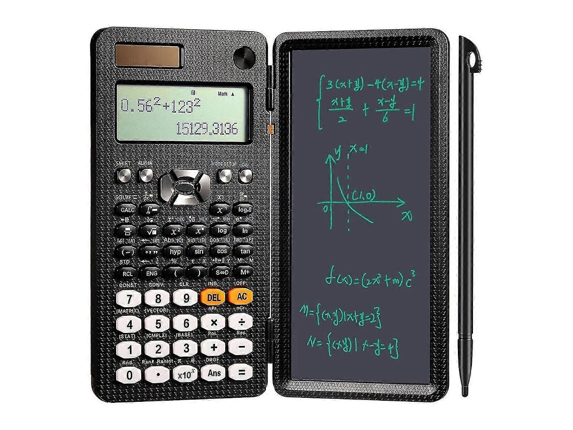 Calculadora Científica Com Escrita Lcd Calculadora Matemática Adequada Para Escola Calculadora Solar Everley891 (991es)