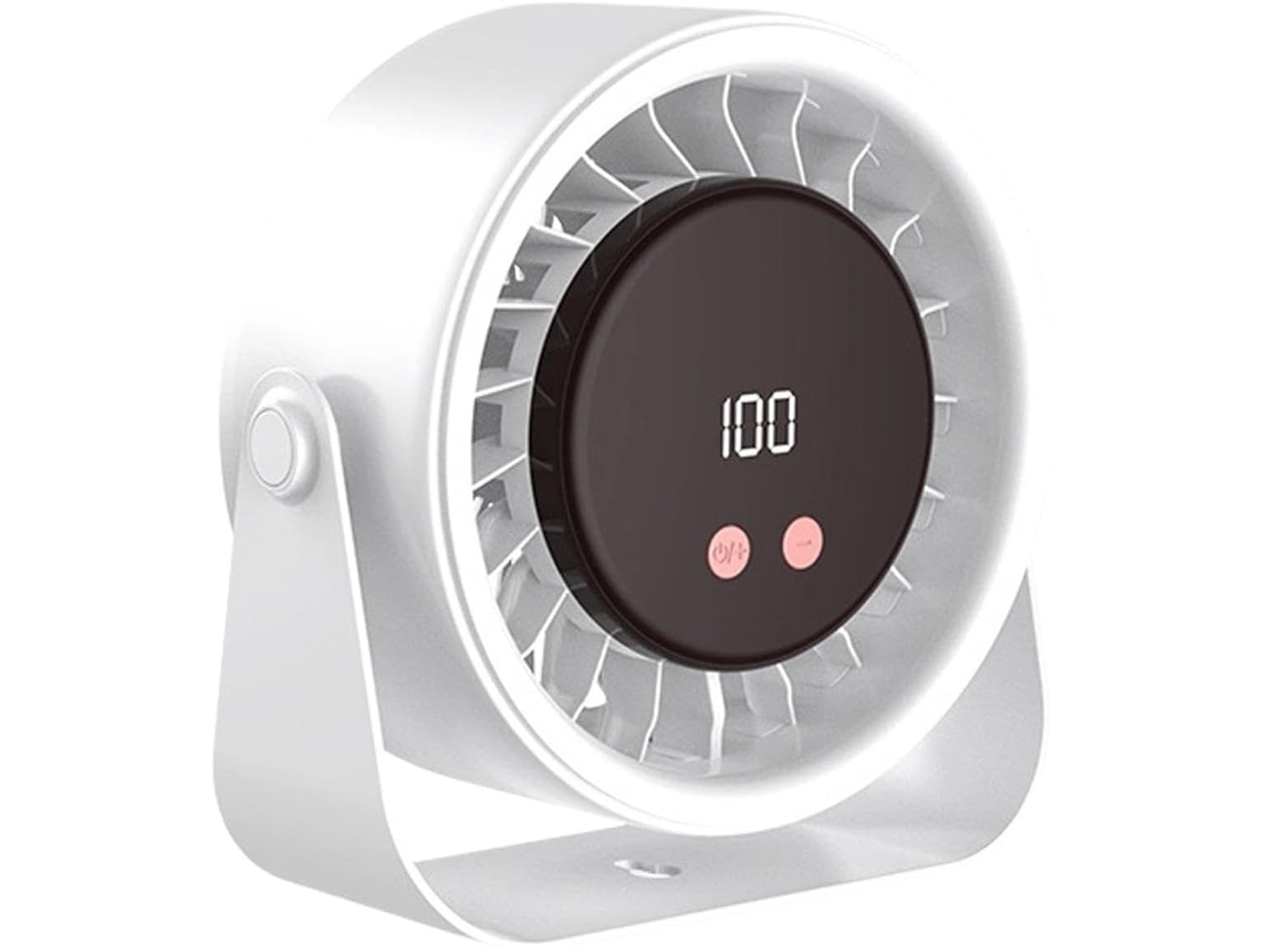Ventilador De Mesa Usb Poliestireno Fino Com Suporte Para Uso No