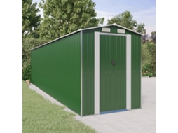 Vidaxl Abrigo De Jardim 192x772x223 Cm Aço Galvanizado Verde