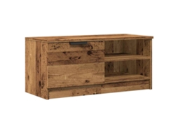Tv Cabinet, Tv Cabinets Vidaxl Marrom Madeira Processada (n/a)