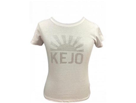 T-shirt De Mulher Kejo Poliéster Branco (m)