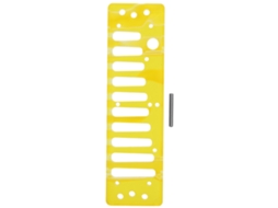 Pente de Acordeão com 10 Furos, Peça Acessória para Instrumento Musical Sp20, Amarelo AQUAFORGE