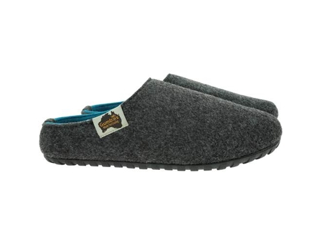 Pantufas GUMBIES Feltro Homem (40 EU - Cinzento)