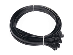 Cabelos de Fixação Longos 50cm Preto 60un Resistente 54kg a Prova de Uv Nylon Industrial