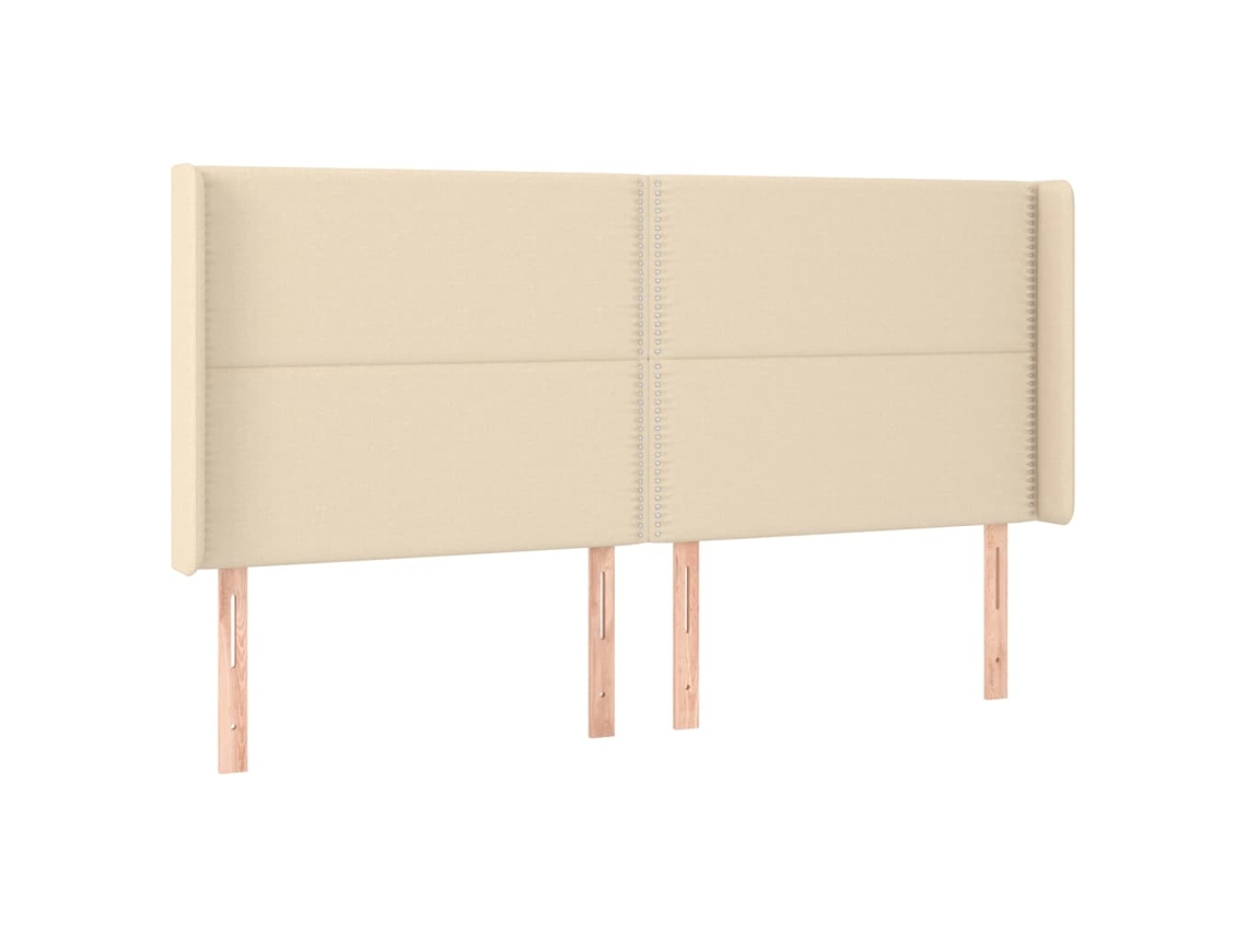 Cabeceira com tecido Abas Cream MAISON EXCLUSIVE (183x16x118 cm)