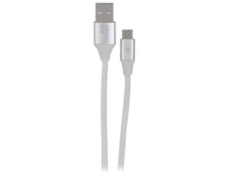 Cabo  New Fashion (USB - MicroUSB - 1.5 m - Branco)