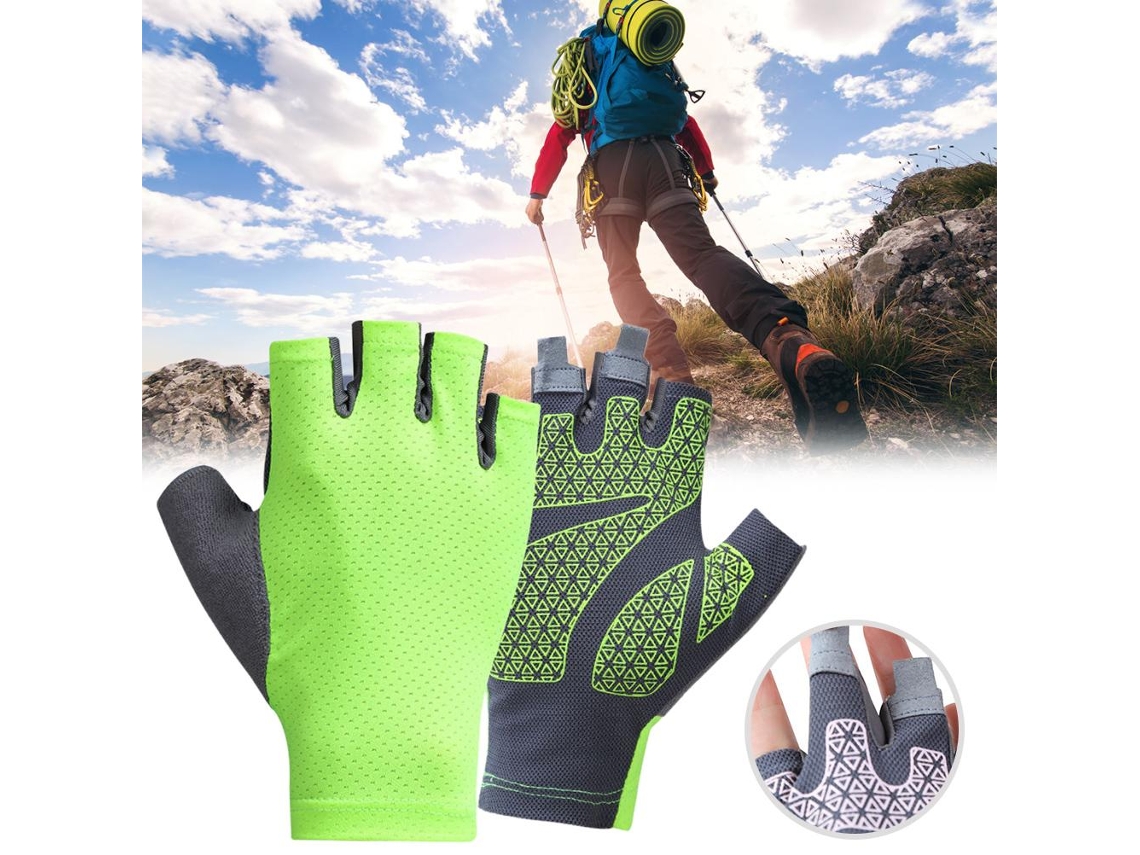 LUVAS Mali de Ciclismo com Meio Dedo Resistentes e Antiderrapantes