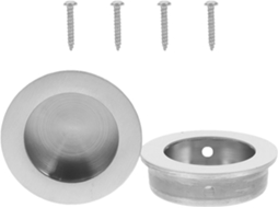 Conjunto De 2 Puxadores Aço Inoxidável Para Portas Correr Embutidas, Com Ranhura Oculta E Design Fácil De Usar Para