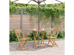 Vidaxl Mesa De Jardim Dobrável 60x75 Cm Madeira De Acácia Maciça