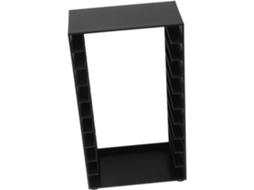 Organizador De Fitas Cassete Kichvoe, Resistente E Com Capacidade Versátil, Em Plástico Preto, Com Design Artístico