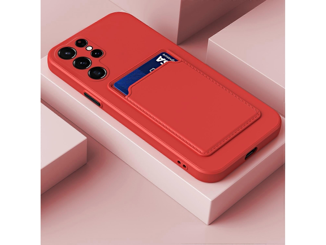 Capa Para Samsung Galaxy S23 Ultra 5g Em Tpu Com Toque Aveludado E Botões Em Cores Contrastantes.