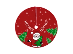 Laxiscreed Base De Árvore De Natal Santa Claus Com Estampa Divertida Para Decoração Festiva