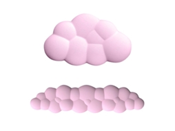 Lurelia Conjunto Mousepad E Apoio Pu, Cor Rosa