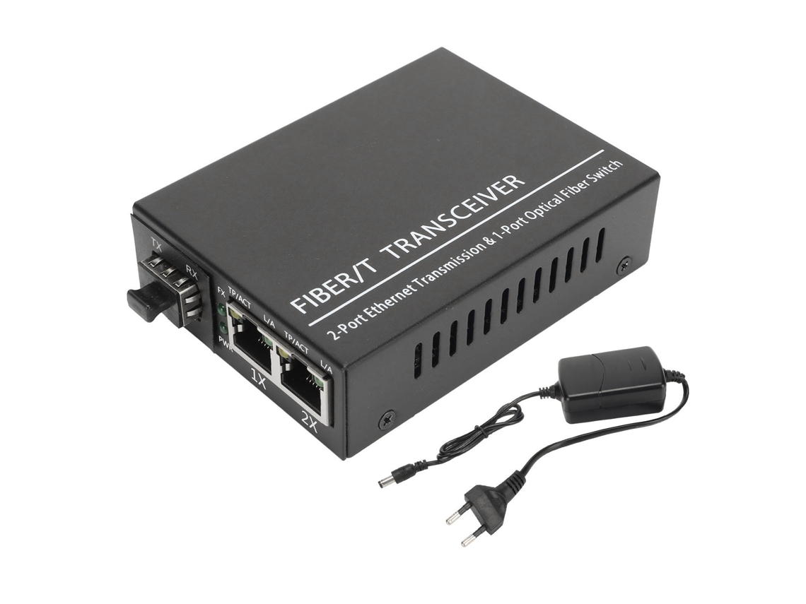 Aetheria transceptor de Fibra Sfp para Rj45 100m Conversor Óptico Multifuncional Compatível 100 240v