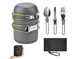 Rebe-kit De Cozinha De Camping Com Fogão, Conjunto Mini De Cozinha Portátil Para Camping