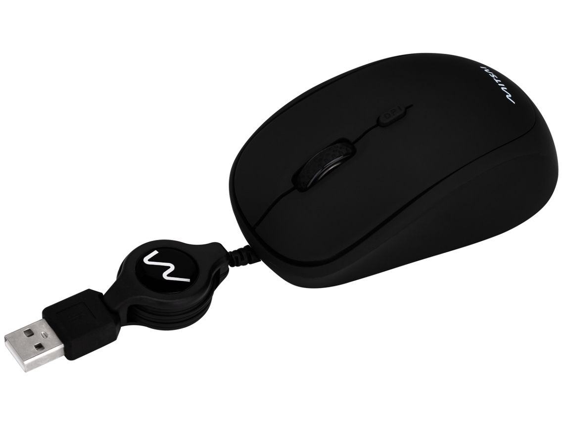 Rato MITSAI R311 (Outlet Caixa Aberta - Cabo USB - Casual - 1600 dpi - Preto)