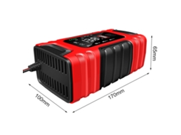 Laxiscreed Carregador De Bateria Automóvel E Moto Com Display Digital E Proteções Inteligentes
