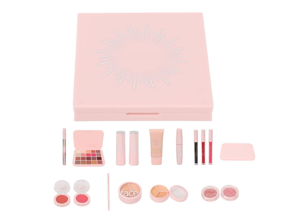 Kit De Maquiagem Completo 14 Peças Com 20 Cores De Sombra, Lábios, Blush E Lápis De Sobrancelha, Presente Para Mulheres