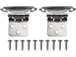 Conjunto De 2 Dobradiças Para Portas Armários Cozinha, Com Montagem Frontal, Fechamento Automático, Parafusos De Aço E