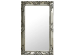 Vidaxl Espelho De Parede Estilo Barroco 50x80 Cm Prateado