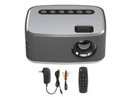 Projetor Portátil Mini Home Theater HD 1080p LED Luz 110 Polegadas US Plug 100-240V S/MARCA
