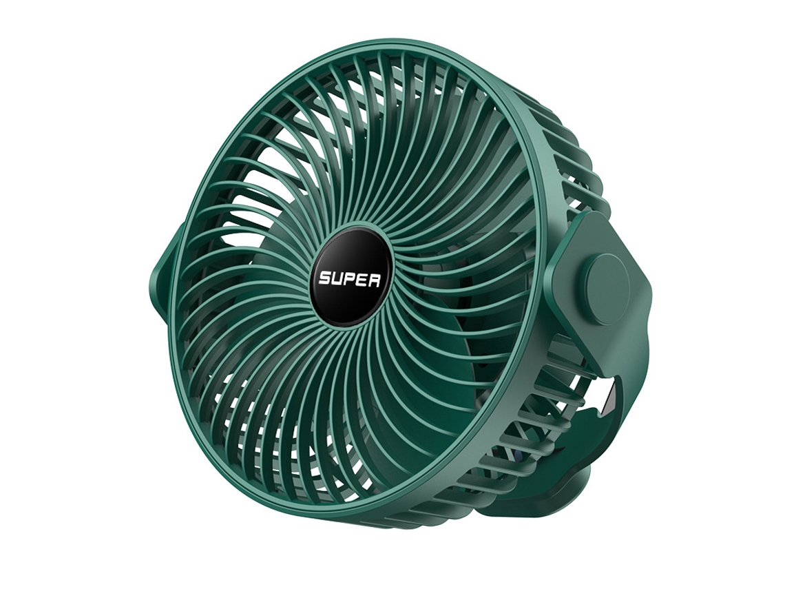 Pequeno Ventilador RAMPOW Giratório Dobrável de Parede 1200Mah